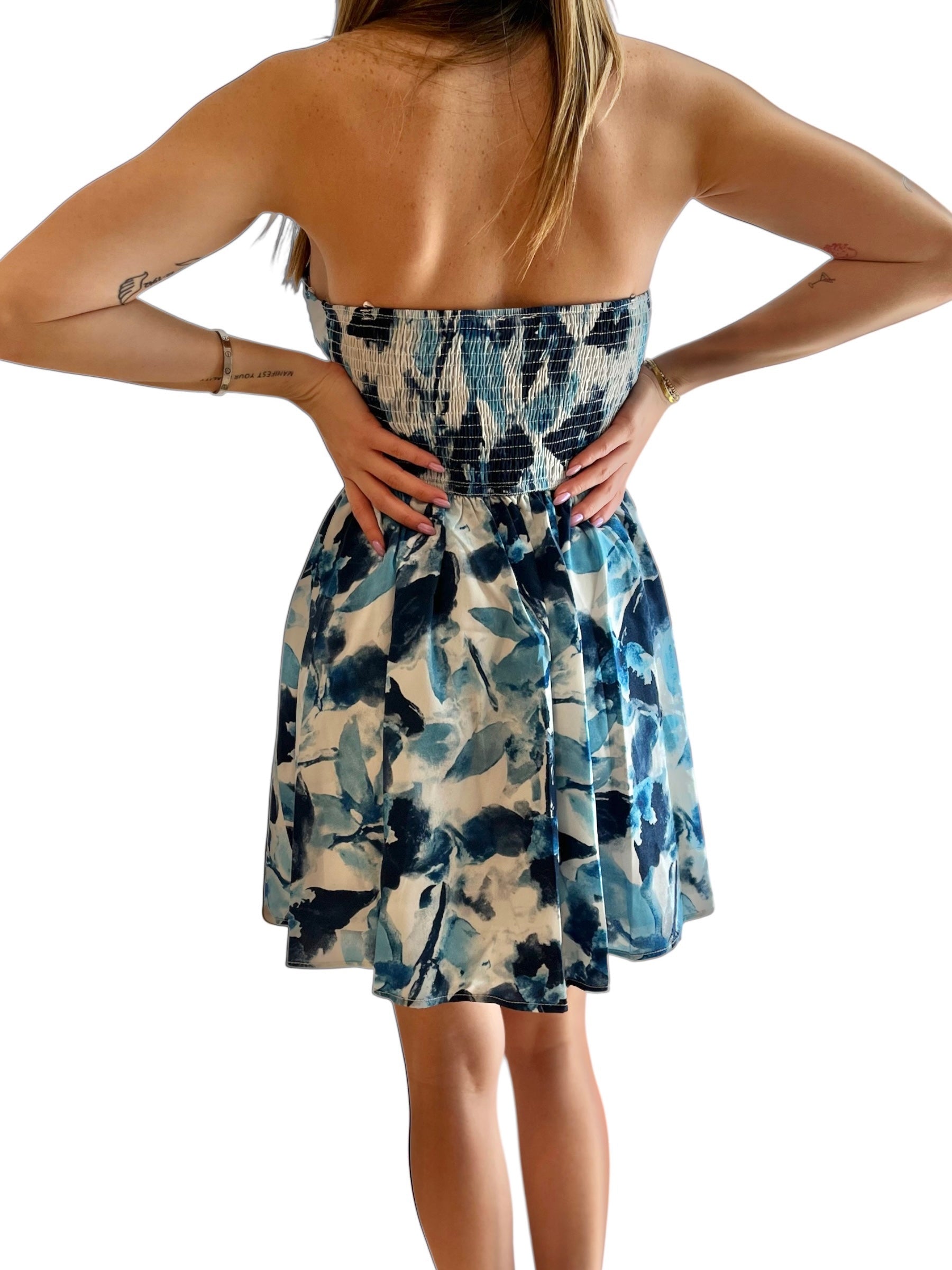 Blue White Dress